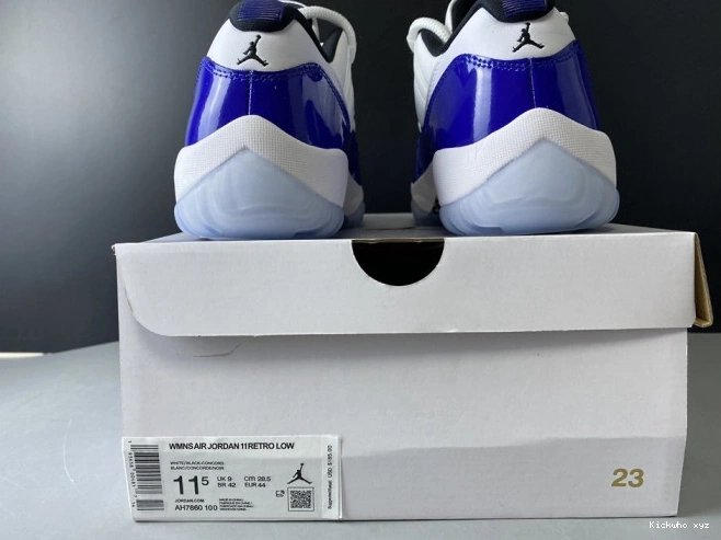 AH7860-100 Jordan Low Air White 11 Concord Retro 0524